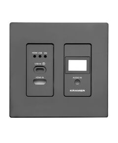 WP-SW2-EN7/US-PANEL-SET-D(B) Frame and Faceplate Set, Black, For WP-SW2-EN7/US-D (W) Wall Plate