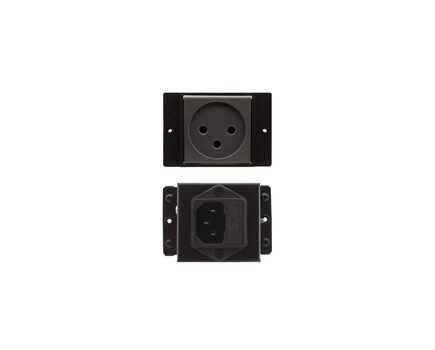 TS-1IL Power Socket Bracket, Black for Legrand Mosaic Socket, Version: Israel, 2 image