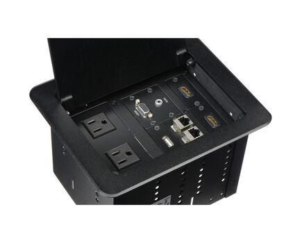 TBUS-1A-C1 Table Top Enclosure, Black, 1xFixed Configuration, 2 image