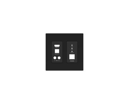 WP-EN6 US PANEL SET Face Plate, Black, 11.59 x 4.7 x 11.43cm