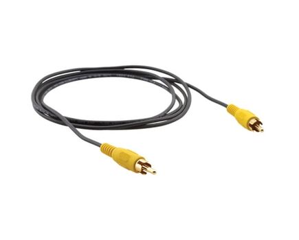 C-MRVM/MRVM-6 RCA Composite Video Mini Coax Cable, 1.82m, Black, Yellow