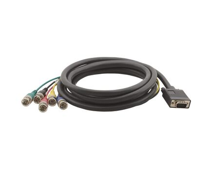 C-GM/5BM-100 VGA to BNC Breakout Cable, 30.5 m, Black, Length: 30.5