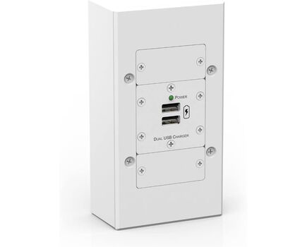 OWB-2G/EU/GB On-Wall Box, White, Plastic, 2xGang European, Version: 2 Gang EU/UK