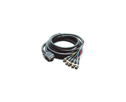 C-GF/5BF-0.5 Coaxial Video Breakout Cable, 0.1m, Dark Grey with White Lettering, Length: 0.1