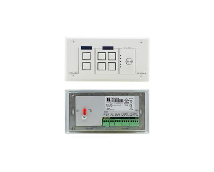 RC-63DLN(B) 6-Button Room Controller with Digital Volume Control & LCD Group Labels, Black, Colour: Black, 2 image