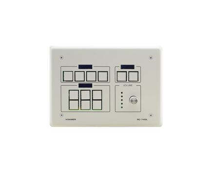 RC-74DL(G) 12-Button Master Room Controller with Digital Volume Knob, Grey, Colour: Grey