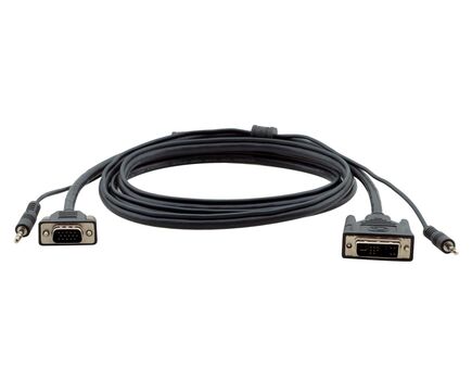 C-MDMA/MGMA-3 VGA to DVI Cable with Stereo Audio 3.5mm Mini Jack, 0.9 m, Length: 0.9