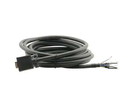 C-GM/XL-6 VGA/UXGA HD to Bare End Installation Cable with EDID, 1.8 m, Black, Length: 1.8