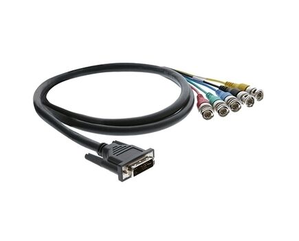 C-DMA/5BM-3 DVI-A to 5 BNC Breakout Cable, 0.9 m, Black, Length: 0.9