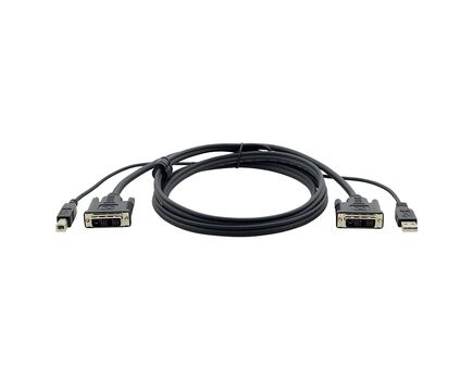 C-KVM/2-3 KVM Cable DVI-D Dual-Link and USB, 1.8 m, Black, Version: DVI–D Dual–Link and USB