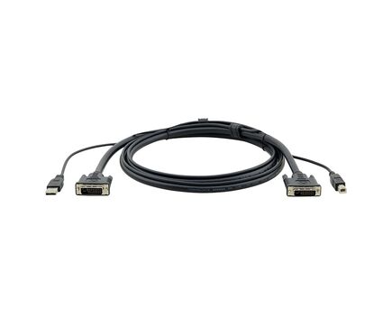 C-KVM/2-6 KVM Cable DVI-D Dual-Link and USB, 1.8 m, Black