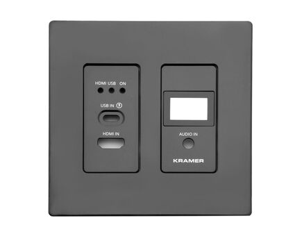 WP-SW2-EN7/US-PANEL-SET-D(B) Frame and Faceplate Set, Black, For WP-SW2-EN7/US-D (W) Wall Plate