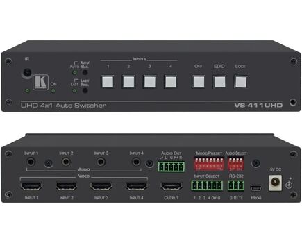 VS-411UHD Video Switcher, 4x1, 4K60 4:2:0 HDMI Switcher