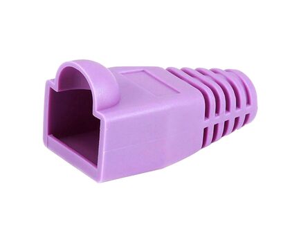 CB-PURPLE Strain Relief Boot, Polycarbonate, Purple, For RJ-45 Cable, Colour: Purple, 2 image