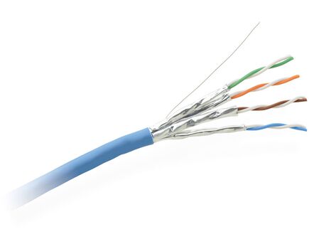 BC-UNIKat/LSHF-500M 23 AWG U/FTP CAT6A Bulk Cable Optimized for Kramer's DGKat, HDBaseT and LAN applications, 500 m, Length: 500, Colour: Blue