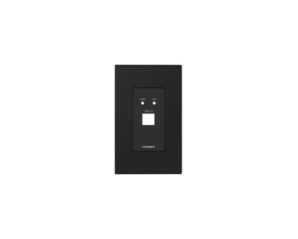 WP-2UT US PANEL SET Black Frame and Faceplate Set for WP-2UT Wall Plate