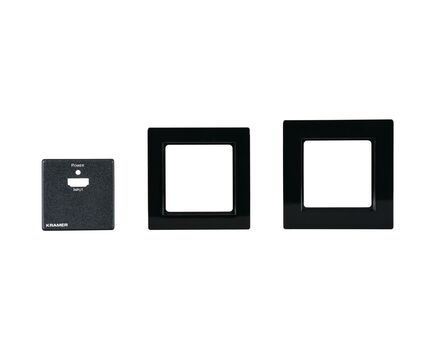 WP-3H2/US-PANEL(B) Black Frame and Faceplate Set for US or EU/UK Size Wall Plates, 4 image