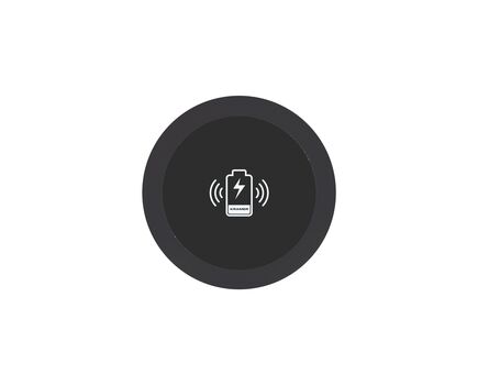 KWC-1(B) Wireless Charging Spot, Black Sand, Aluminium, Anodized, Colour: Balck Sand, 2 image