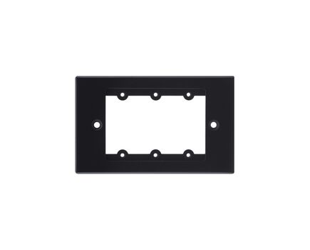 FRAME-1G/US(B) Face Plate, Black, 8 x 0.25 x 8cm, EU, Colour: Black, Version: US Version