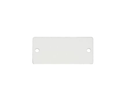 W-BLANK(W) Blank Slot Cover Plate, White, Single Slot, Colour: White, 2 image