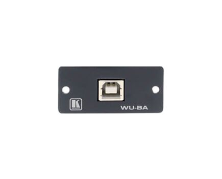 WU-BA(G) USB Wall Plate Insert, Grey, Single Slot, USB-Type B Female to USB-TypeA Female, Colour: Grey, 2 image