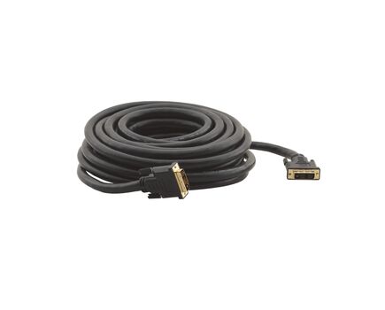 C-DM/DM/XL-25 DVI Single Link Copper Cable, 7.6 m, Black, Length: 7.6