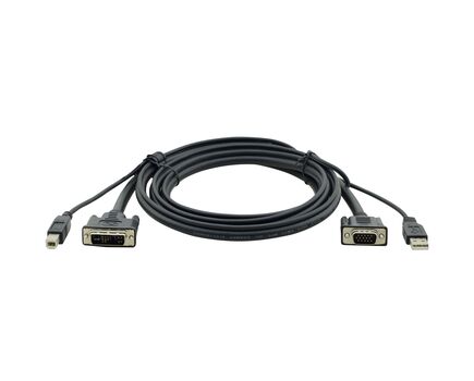 C-KVM/1-6 KVM Cable DVI-D Single-Link and USB, 1.8 m, Black, Version: DVI–D Single–Link and USB