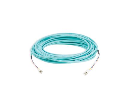 CLS-2LC/OM3-33 OM3 LSHF Fiber Optic Cable, 10 m, Aqua, 2xLC Male to 2xLC Male, Length: 10