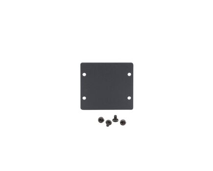 W-2BLANK Wall Plate Insert Slot, Black, Double Slot, 2 image