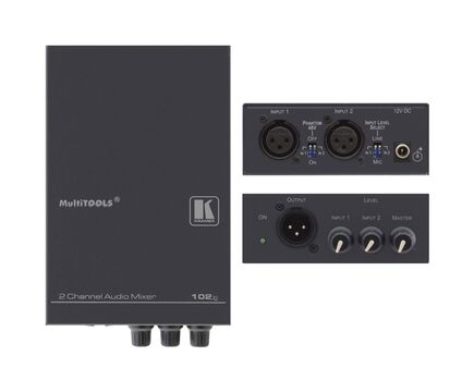 102XL Dual Channel Balanced Mono Audio Mixer, XLR Connector