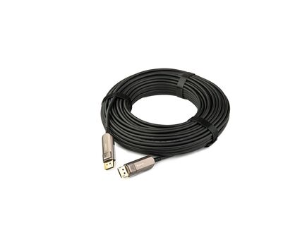 CLS-AOCDP-66 Hybrid Multi-Mode Fiber Low Smoke Cable, 20 m, DisplayPort-Male to DisplayPort-Male