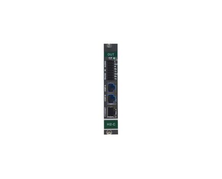 DTAxrC2-OUT2-F34 2-Channel 4K HDR HDMI over Extended Reach HDBaseT Output Card with Analog Audio (F-34)