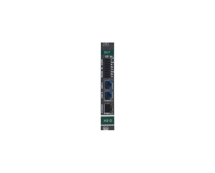 DTAxrD2-OUT2-F34 2-Channel 4K HDR HDMI over Extended Reach HDBaseT Output Card with Analog Audio (F-34)