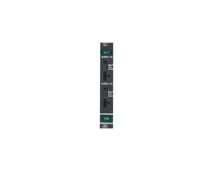 H2A-OUT2-F34 2-Channel 4K HDR HDMI Output Card with Selectable Embedded, De-embedded or ARC Analog Audio (F-34)