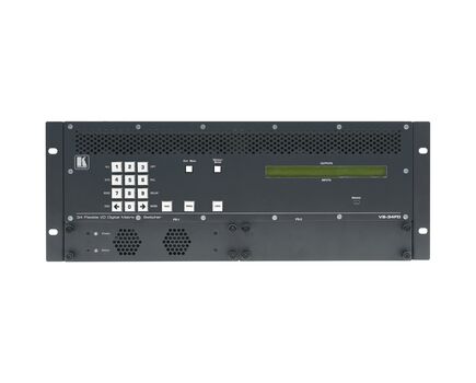 VS-34FD 8K Multi-Format Digital Matrix Switcher with Interchangeable I/Os, 34 Ports, Black