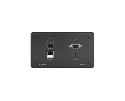 WP-20/EU(W)-80 Video Switcher, Active Wall Plate-HDMI & Computer Graphics with Ethernet, Bidirectional RS-232 & Stereo Audio HDBaseT Transmitter, 3 image