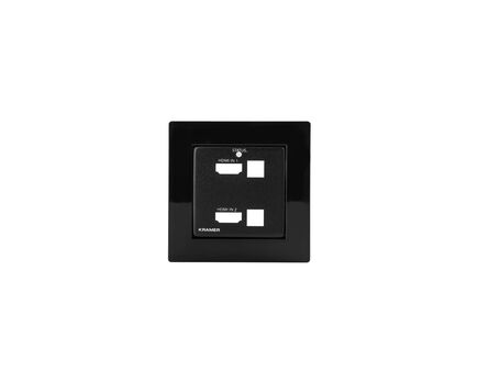 WP-211X EU PANEL SET Frame and Faceplate Set, Black, For WP-211X EU Wall Plate