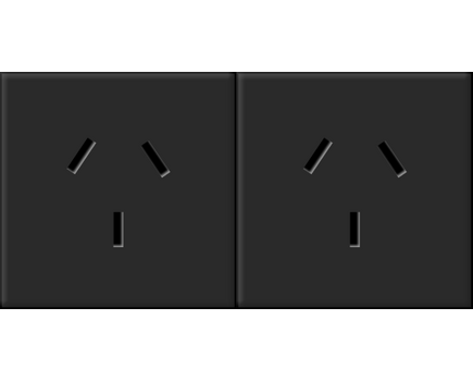 TS-2AU Dual Power Socket, TS Australia, 2xSocket, Version: Australia