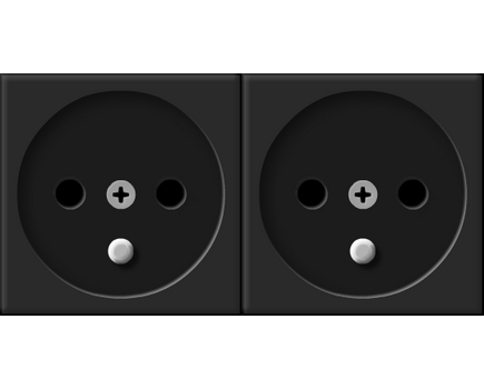 TS-2FR Dual Power Socket, TS France, 2xSocket, Version: France