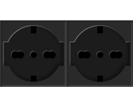 TS-2IT Dual Power Socket, TS Italy, 2xSocket, Version: Italy