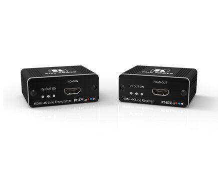 PT-871/2XR-KIT 4K HDR HDMI Compact Extender over PoC Long-Reach DGKat 2.0