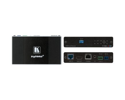 TP-789RXR 4K60 4:2:0 HDMI HDCP 2.2 Compact Bidirectional PoE Receiver with Ethernet, RS-232 & IR over Extended-Reach HDBaseT