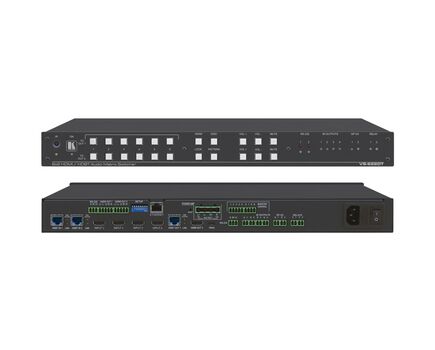 VS-622DT All-in-One Presentation System with 6x2 4K60 4:2:0 HDMI/HDBaseT Matrix Switching, Control Gateway, PoE, Power Amplifier & Maestro Room Automation