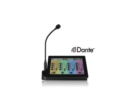 PAGENETDN Programmable Paging Station with Control Touch-Screen, Black, Unidirectional