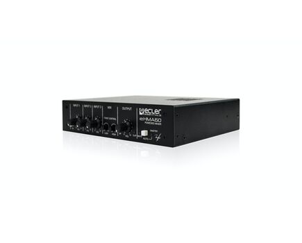 eHMA60 Self-Powered Audio Mixer, Input Port: 3, Output Port: 2 Channels, 2 image