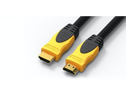 VEO-CH210 High Speed HDMI Cable, VEO Series, Black/Yellow, 10m, Length: 10