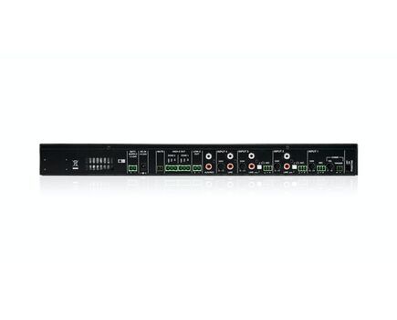 eHMA120 Self-Powered Audio Mixer, Input Port: 4 (Microphone/Line Level), Output Port: 3 + 1 Auxillary Channels, 3 image