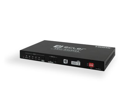 VEO-SWM44 Presentation Switcher, 2 HDMI 2.0 & USB-C & Wireless Input, HDMI 2.0 Output