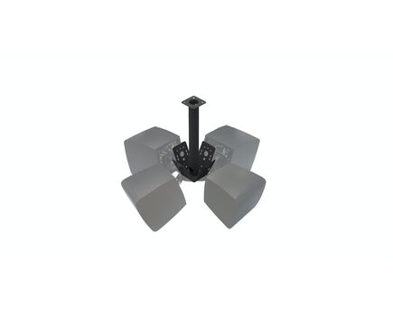 PCS124 Pendant Cluster Mounting Kit, For EMOTUS, AUDEO, TRAIL103 Individual Unit, White, 2 image