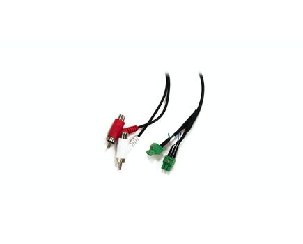 CNXEBRCA1 Audio Cable, Black, Double Euroblock 3-Pin to Double RCA Male and Female, 1m